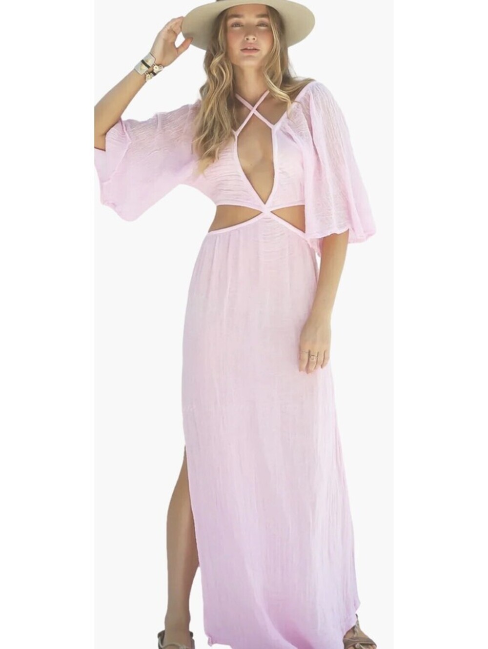 Jen’s Pirate Booty Rambling Rose Dress Pink Small